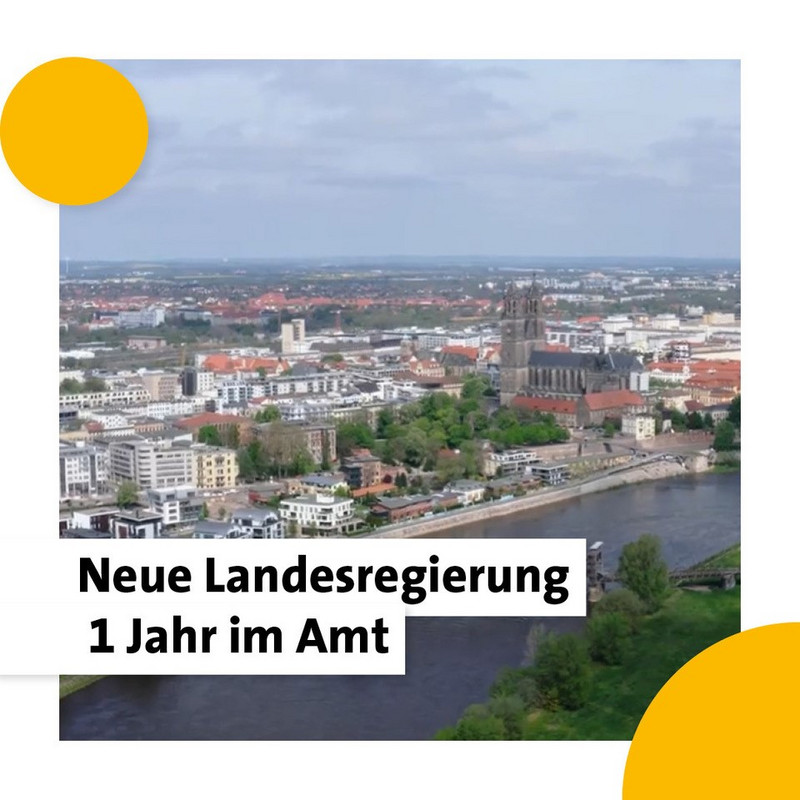 Startbild Video mit Luftaufnahme von Magdeburg 